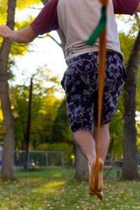 Slackline sport outdoor